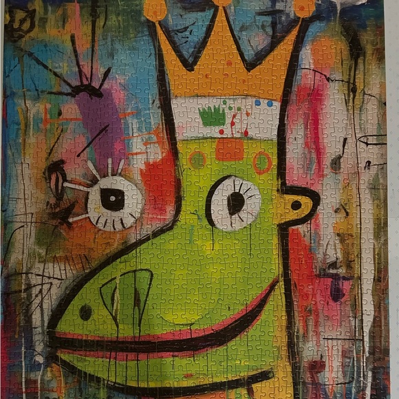 Jigsaw Puzzle: Frog King’s Colorful Realm - Picture 3 of 3